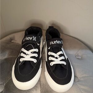 Hurley Kids Black Sneakers with White Details